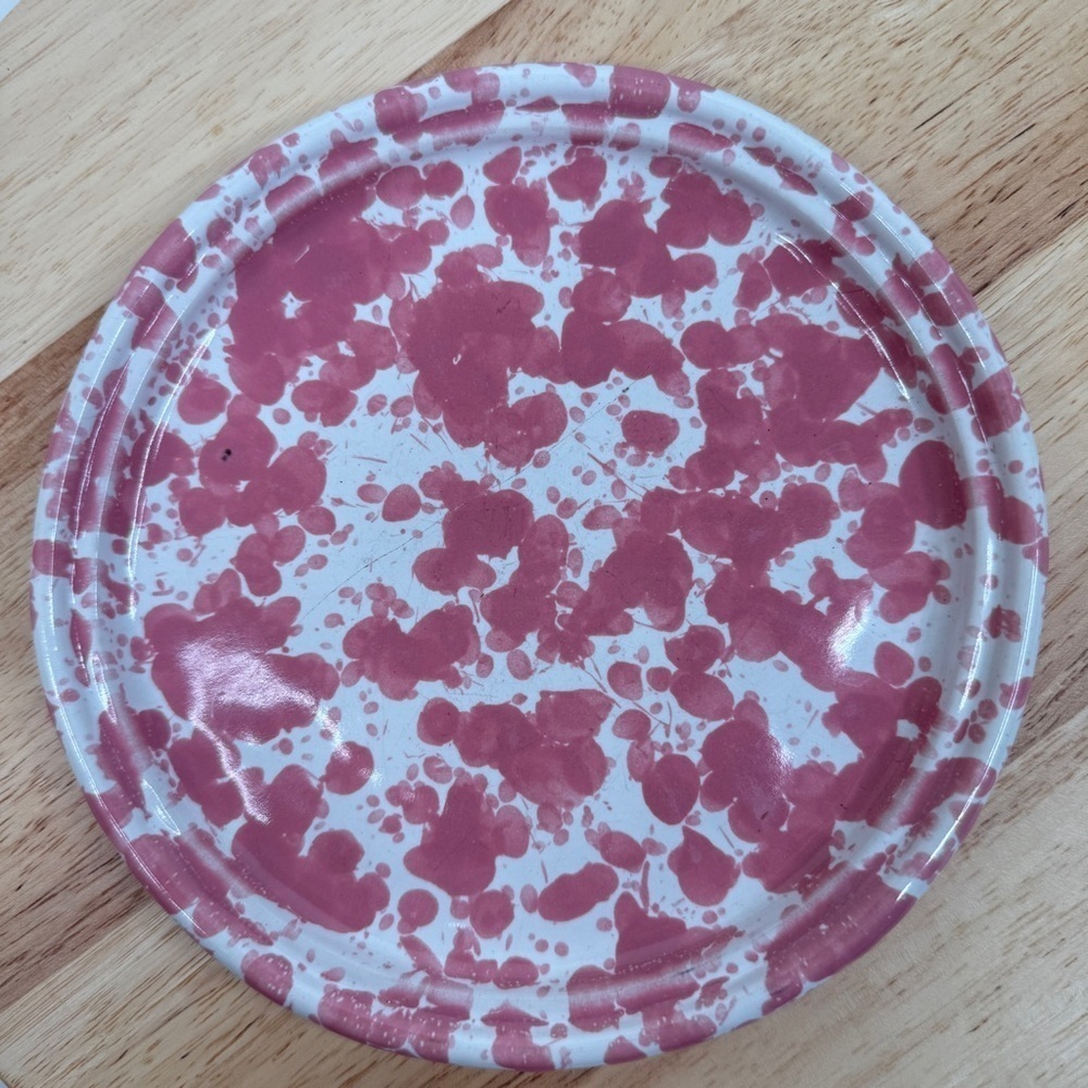 Bennington Potters Pink Agate Salad Plate 7.5 Inch